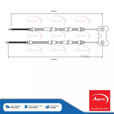 Fits Ford Escort 1.3 1.4 1.6 1.8 D TD Hand Brake Cable Rear Apec 95AB2A603AE • $45.99