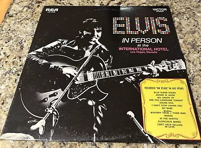 Elvis In Person At The International Hotel Vinyl LP RCA Victor LSP-4428 1971 • $12.99