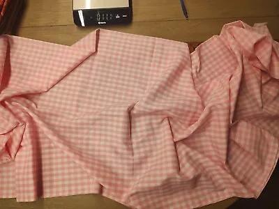 Vintage Pink Gingham Fabric-quilting Cotton • $8