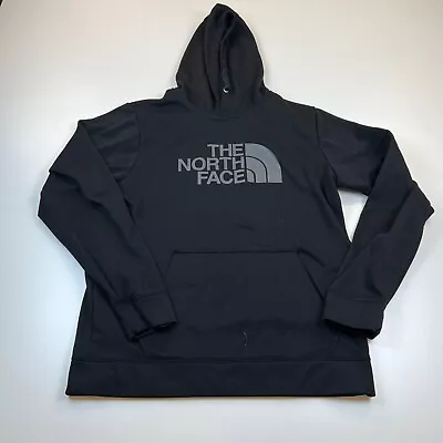 The North Face Hooded Sweatshirt Mens Medium Black Hoodie Pullover Casual • $19.99