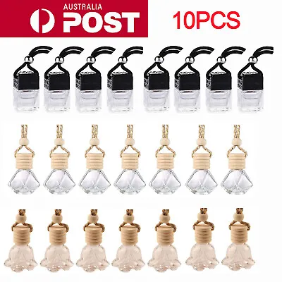 $16.99 • Buy 10PCS Car Hanging Diffuser Air Freshener Perfume Empty Bottle Container AU