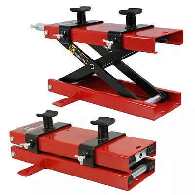 1100 LB Motorcycle Dirt Bike ATV Scissor Center Jack Durable Lift Crank Stand • $52.58