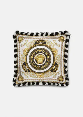 Versace- Medusa Gala Print Reversible Cushion • $395