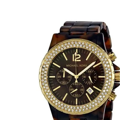 Michael Kors MK5557 - Oversized Madison Chronograph Unisex Watch - Used • $117.06
