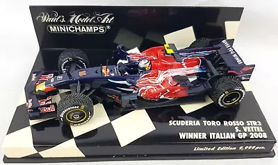 Minichamps 1:43 Scuderia Toro Rosso Str3 S. Vettel Winner Italian Gp 2008 • £79.95