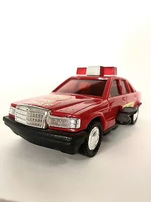 Vintage YCT 6.5in Fire Chief Wind Up Car *RARE* Toy Working • $15