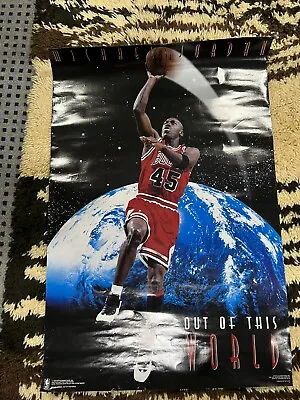 Rare Michael Jordan Out Of This World Nba 1995  Vintage Orig Costacos Poster • $34