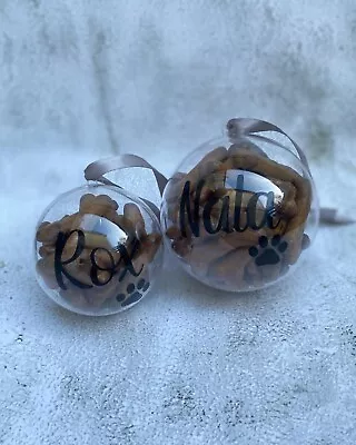 £6.50 • Buy Dog Treat Bauble, Personalised Dog Gift, Dog Christmas Gift, Christmas Decoratio