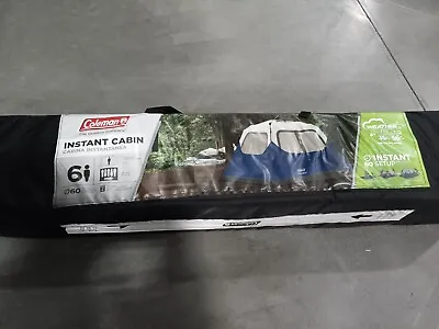 Coleman Instant Cabin Blue 6 Person Instant Tent NIB • $139