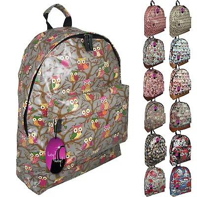 £8.99 • Buy Backpack Bag Ladies Girls Print Rucksack Gym School College Campus Travel UK 