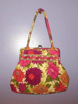 Vera Bradley Alice Kiss Lock Shoulder Bag Hello Dahlia • $16