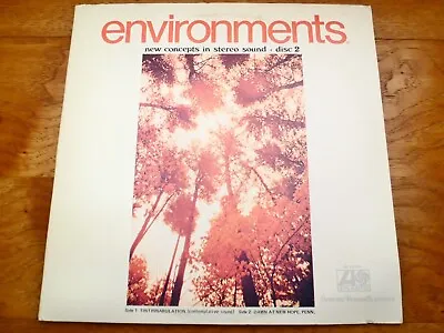 ♫ Environments 2 New Concepts In Stereo Sound ♫ 1970 Atlantic Records Vinyl LP • $29.99