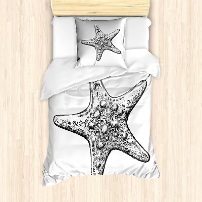 Nautical Tattoo Duvet Cover Starfish Sketch • £32.99