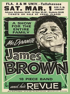 11332.Decor Poster.Room Interior.Vintage Wall Art.James Brown Concert Ad • $35