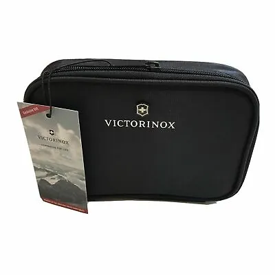 Victorinox Toiletry Travel Bag Small Size Black Mens Bathroom Shaving Gear Pouch • $13.95