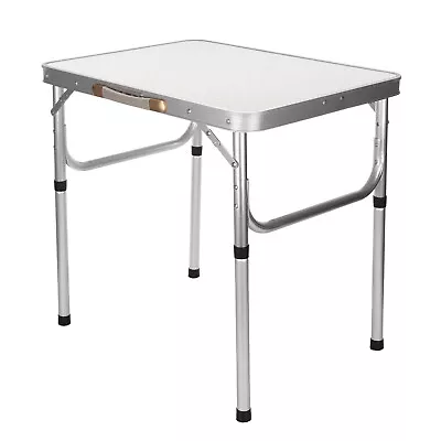 Portable Folding Camping Picnic Table Party Kitchen Outdoor Garden BBQ Aluminum • £17.89