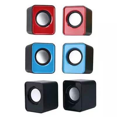 Mini USB 2.0 Speakers Music Stereo For Computer Desktop PC New Laptops J8A7 • £6.04