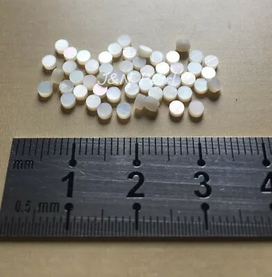 20+2pcs Free 2.5mm White Mother Of Pearl Inlay Dots For Guitar Fingerboard • $7.09