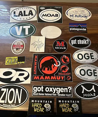 Outdoor Vintage Sticker Lot - 20 Stickers / Moab Patagonia Zion  Mammut • $80