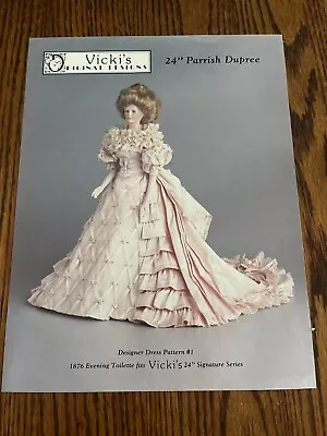 Rare Vintage Vicki's Original Designs 24  Parrish Dupree Designer Dress  • $19.50