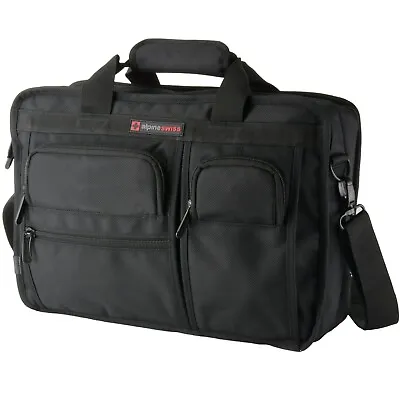 Alpine Swiss Conrad Messenger Bag 15.6 Inch Laptop Briefcase With Tablet Sleeve • $44.99