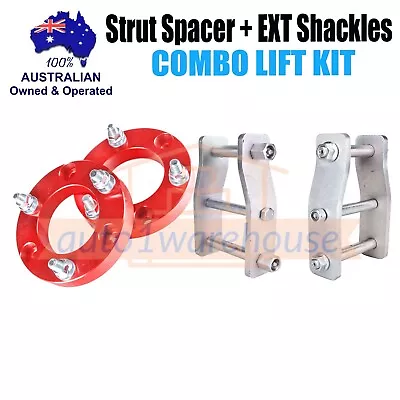 For Ford Ranger PX PX2 PX3 4WD Front Rear Strut Spacer Extended Shackles 2  Lift • $230