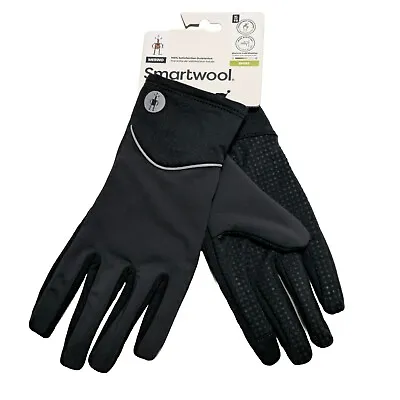 Smartwool Active Merino Fleece Wind Glove Wool Black Gloves Men & Women SIze XL • $24.61