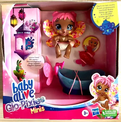 Baby Alive Glo Pixies Minis Doll Bubble Sunny Glow-In-The-Dark Doll NEW 3+ • $11.97