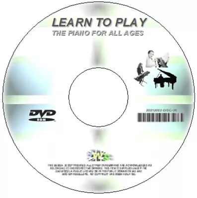  Learn To Play The Piano Guide Lessons Tuition All Ages On Dvd Rom Pc • £4.99