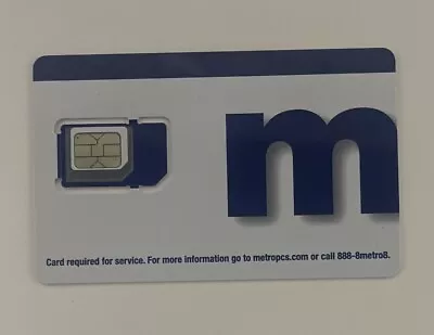 Metro By T-Mobile ONLY SIM CARD 3 IN 1 TRIPLE CUT Nano Micro Brand New • $9.99