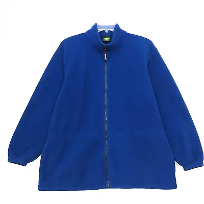 Cabela's POLARTEC Fleece Zip Front Jacket Mens Size Large Blue Long Sleeve • $31.96