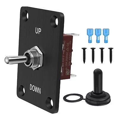 RVMARINEPAT Momentary Toggle Switch Waterproof 12V DC 30A SPDT 3 Way Toggle Swit • $18.99