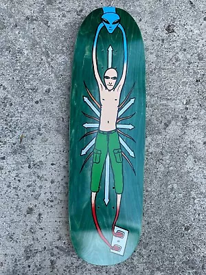 New Deal Mike Vallely Alien Screened Old School 90's Reissue Skateboard Deck • $62.99