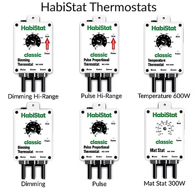 HabiStat Thermostats - Dimming Pulse Proportional Hi-Range Temperature Mat • £32.99