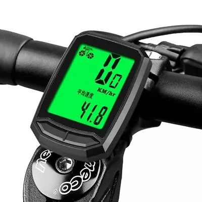 Bicycle Speedometer Waterproof Wireless Cycle Bike Computer Bicycle Odometer ... • $34.32