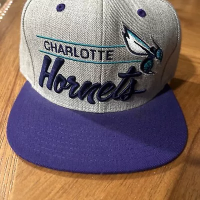 Mitchell & Ness Snapback Hat Charlotte Hornets Throwback New • $19.95