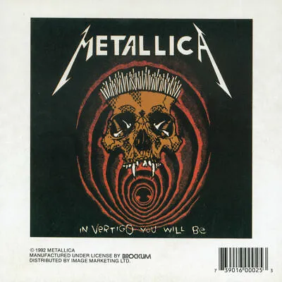 Metallica - Vertigo - Sticker/decal - Brand New Vintage - Music Band 030 • £8.20