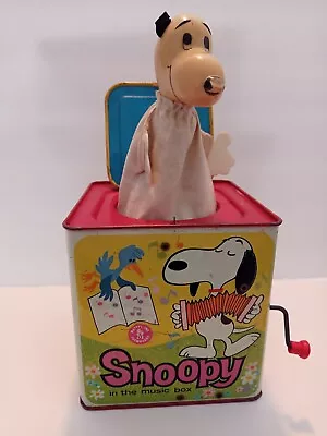 Vintage 1958 Snoopy Jack In The Box • $22.80