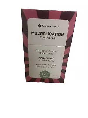 Think Tank Scholar 173 Multiplication Flash Cards Full Set Games & Chart... • $7.99