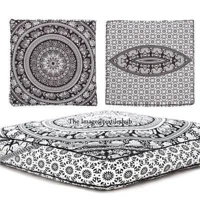 New Ombre Indian Square Floor Pillow Meditation Cushion Cover Ottoman Pouf FBB • $20.87