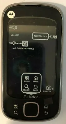 NEW Motorola Cliq XT Black MB501 (Consumer Cellular) Cell Fast Ship TEST ITEM  • $34.88