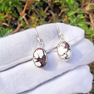 Wild Horse Jasper Gemstone 925 Sterling Silver Earrings Jewelry Wedding Gift • $21.99