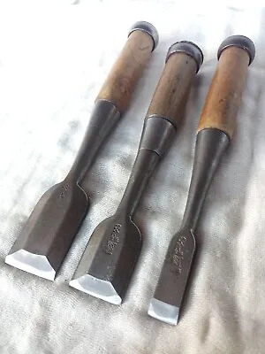 OUCHI Set Of 3 Vintage Japanese Chisels EXC COND • £220.91