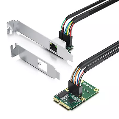 2.5G Gigabit Network Card Mini PCIe To RJ45 30cm W/RTL8125BG CON & LED Light • $23.99