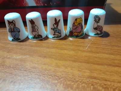 £14 • Buy Set Of 5 Beatrix Potter Thimbles Fine Bone China