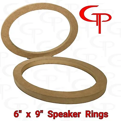 $12.99 • Buy 1 Pair 6 X 9  MDF Speaker Ring SPEAKER MOUNTING SPACER RINGS CAR AUDIO
