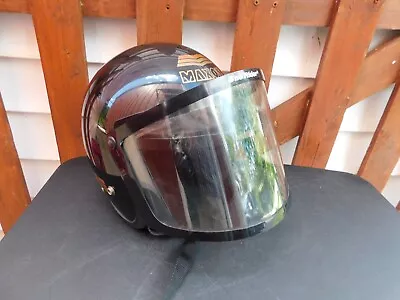 MAXON MEGASno Rider Helmet Snowmobile Vintage W/Face Shield XL • $15.99