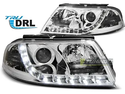 Headlights LED DRL Inside For VW PASSAT 3BG 00-05 Chrome WorldWide FreeShip US L • $529.67