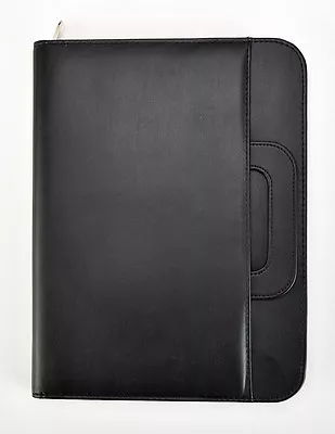 Black A4 Conference Folder With Calculator & Pad / Professional Portfolio CL-835 • £12.49