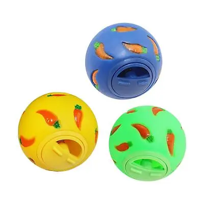 Rabbit Treat Ball Food Dispenser Toy Interactive Bunny Toy For Kitten • £6.30